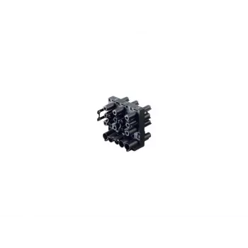 Bachmann GST18i3 Connecteur d'alimentation, fiche mâle, 3 pôles, raccordement à vis, noir