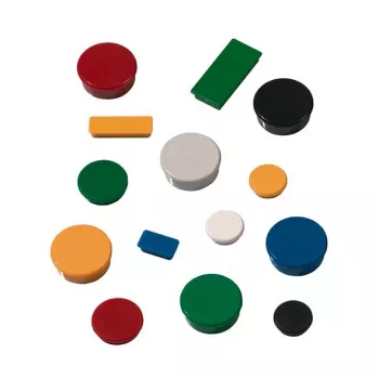 Aimant FRANKEN HM20 01 rond 24 mm rouge, lot de 10