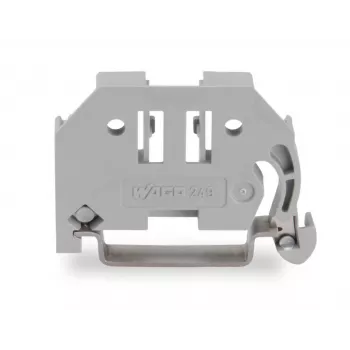 Butée d'extrémité sans vis WAGO 249-116, 6 mm, pour rail DIN 35 x 15, grise