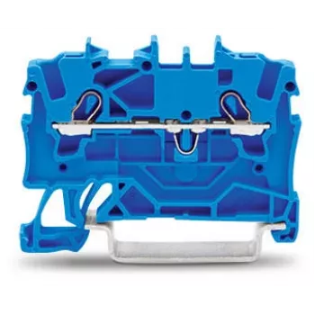 Bloc de bornes WAGO 2001-1204 4 conducteurs Push-in CAGE CLAMP, gris, 500 V, 24 A, 0,25-2,5 mm², montage sur rail DIN
