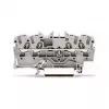 Borne de passage WAGO 2002-1401, 4 conducteurs, 2,5 mm², Push-in CAGE CLAMP, 800 V, grise