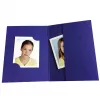 DAIBER 12102 1x100 pochettes Daiber, bleu pour photos d'identité, 3 formats