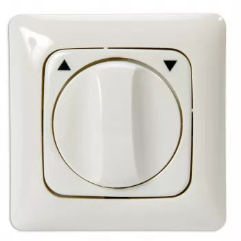 Bouton-poussoir rotatif Kindermann LW/DL, Alpine White
