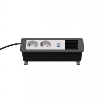 Module de charge Kindermann CP Office Desk 4-F 2x Schuko 1x USB-A/C (7550000222)