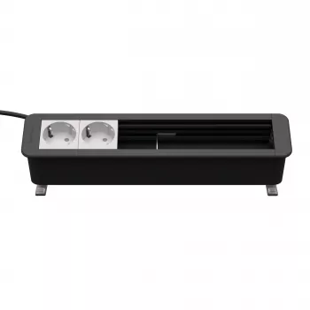Panneau de connexion de bureau CP Office Desk 6 modules Kindermann 2 x prises secteur
