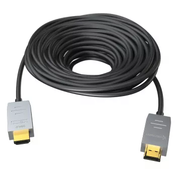 Kindermann câble HDMI 2.0 AOC 30 m mâle vers mâle - câble HDMI optique actif - 4K UHD @ 60Hz - 18 Gbit/s - noir