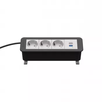 Module de bureau CP Office Desk 4 modules Kindermann 3x prise secteur 1x USB PD