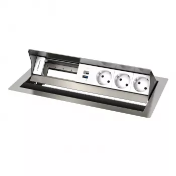 Kindermann CP Standard² VA 6f. 3xStr, 1xUSB panneau de connexion de table