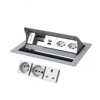 Kindermann CP Standard² 4 voies 2x Schuko/USB INT 7492IN1172