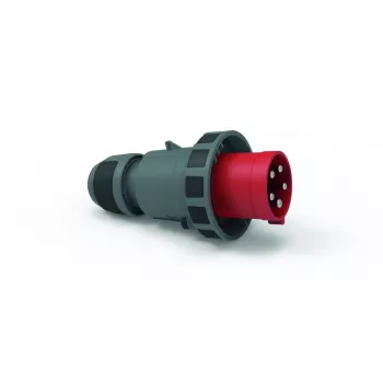 Bals Elektrotechnik Prise industrielle CEE 63A 5p 400V 6h IP67 borne à vis bague baïonnette rouge