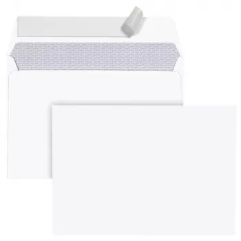 Enveloppes Bong TopSTAR DIN C6 sans fenêtre blanches lot de 250