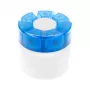 Pilulier First Aid Only avec coupe-comprimés bleu blanc