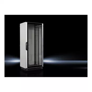 Rittal VX IT armoire réseau, 24U 19 inch, argent RAL 7035/RAL 9005