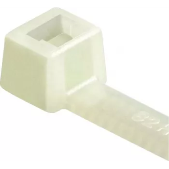 HellermannTyton T80R-PA66-NA-C1 collier de serrage, à crans intérieurs, série T, 210 mm x 4,7 mm, transparent, lot de 100