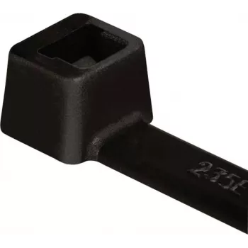 HellermannTyton T80I-W-BK-C1 collier de serrage, à crans intérieurs, série T, 300 mm x 4,7 mm, noir, 100 pièces