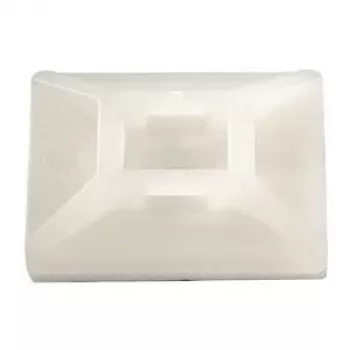 HellermannTyton MB4CA clip de câble blanc 100 pièces (MB4CA-PA66-NA-C1)