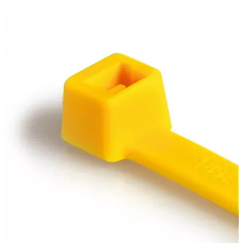 HellermannTyton T150R(H) collier de serrage, passage parallèle, polyamide 6.6, jaune, 365 x 7,6 mm (116-15014)