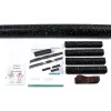 Gaine thermorétractable HellermannTyton 380-04010 - noire - polyoléfine - 25 cm - 25 mm à 8 mm