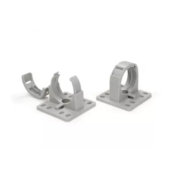 Support de gaine annelée HellermannTyton IWS CTCC-IWS50-MB65-PA66/6HIRHS-GY 20