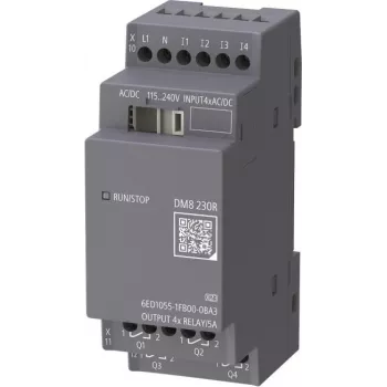 Siemens LOGO! DM8 6ED1055-1FB00-0BA3 module d'extension numérique 4DI/4DO relais 115-230V AC/DC