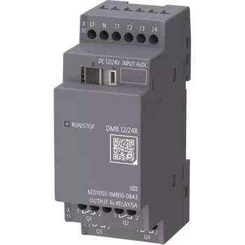 Siemens LOGO! DM8 6ED1055-1MB00-0BA3 Module d'extension numérique 4DI/4DO relais 12/24V DC