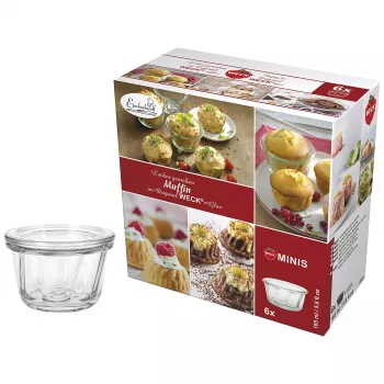 WECK bocal à bord rond Muffin 165ml lot de 6