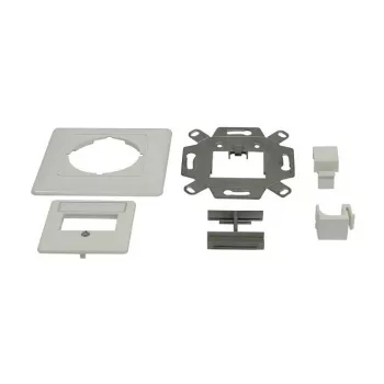 Support de module Keystone Synergy 21 boîte encastrée pour 2x module TP blanc pur 180°