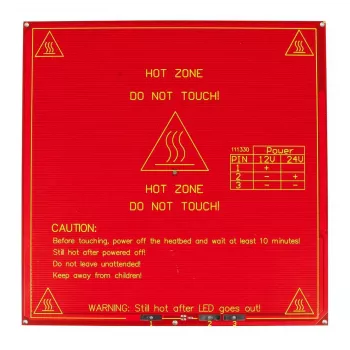 ALLNET 4duino Plateau chauffant pour imprimante 3D carré 215mm 12V/24V RepRap Mendel (ALL_KS_hotbed_square)