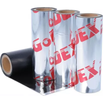 Godex ruban transfert thermique cire/résine 74mm x 74m noir (245.057.074.4.05)
