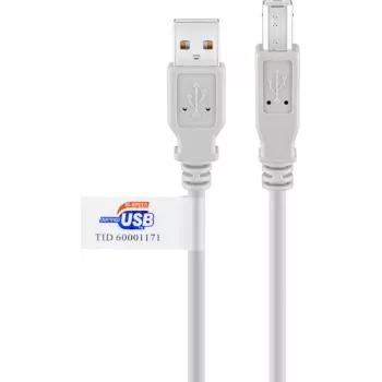 Câble USB 2.0 Goobay 2m gris