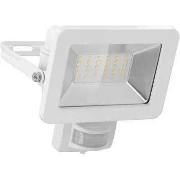 Projecteur LED extérieur Goobay 30 W avec détecteur de mouvement, 2400 lm, 4000 K, IP65, capteur PIR, fixation murale, câble 0,5 m