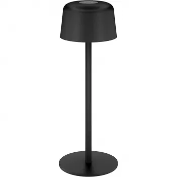 Lampe de table LED sans fil GOOBAY, taille S, 25 cm, noir