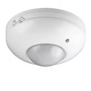 Détecteur de mouvement infrarouge Goobay (PIR), détection 360°, portée 6 m, montage en surface au plafond, hauteur de montage 2,2-4 m, 230 V AC, IP20 pour intérieur, blanc (95172)