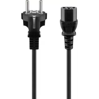 Câble d'alimentation GOOBAY 3m noir Schuko vers IEC C13