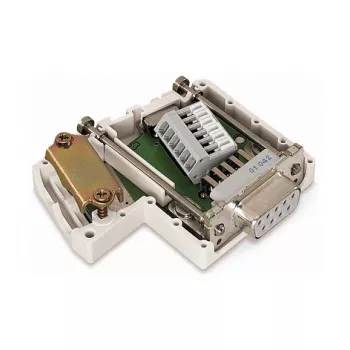 Module de connexion D-Sub WAGO 750-963, 9 broches femelle, gris, IP20, pour système WAGO I/O 750
