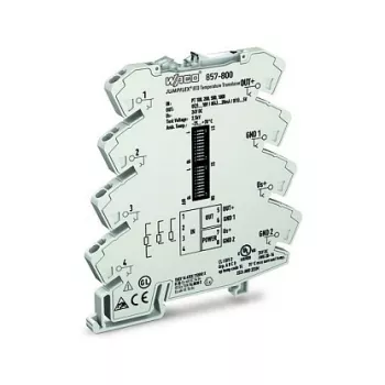 WAGO 857-800 Transmetteur de température / conditionneur de signal, gris, -25 à 70 °C, 6 x 94 x 97,8 mm, 35,3 g