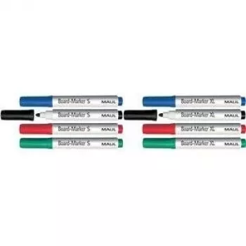 MAUL Hebel XL marqueur pour tableau blanc - pointe fine - couleurs assorties - lot de 4
