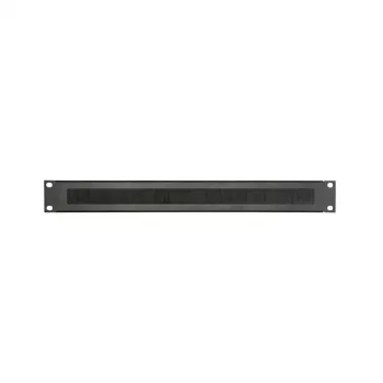 Panneau cache 19 pouces 1U pour rack Adam Hall avec bande brosse 87221BRUSH noir