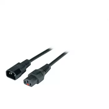 EFB-Elektronik câble d'extension d'alimentation IEC Lock C14 vers C13, 2,0 m, noir (EK601SW.2)