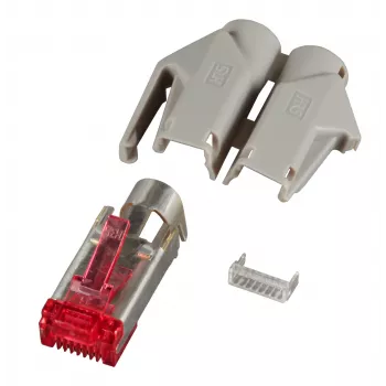 Connecteur RJ45-Hirose EFB STP, TM21 gris, 100 pièces, 3 éléments, Cat. 6