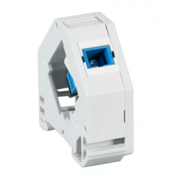 EFB adaptateur pour rail DIN pour LC/APC monomode, 2 ports