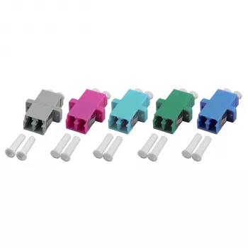 EFB Elektronik coupleur LC-Duplex OM3 boîtier plastique aqua monobloc SC-Simplex