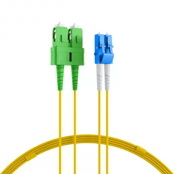 EFB Elektronik jarretière duplex LC-SC/APC 9/125µm OS2 LSZH jaune 2,0mm 35m