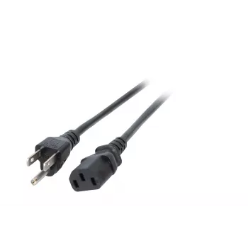 Cordon d'alimentation EFB EK490.1,8V2, type B Japon vers IEC C13, 1,8 m, noir