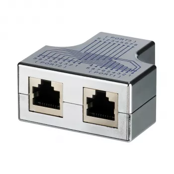 Adaptateur T-modulaire EFB Elektronik RJ45 femelle/2x femelle 1:1 blindé
