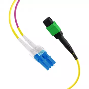 EFB ELEKTRONIK Câble trunk MPO-PLUS/APC(F)-LC OS2 8 fibres type B LSZH jaune 5m