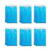 Relaxdays Coussinets de refroidissement rectangulaires bleus 15 x 8 cm, 12 pièces