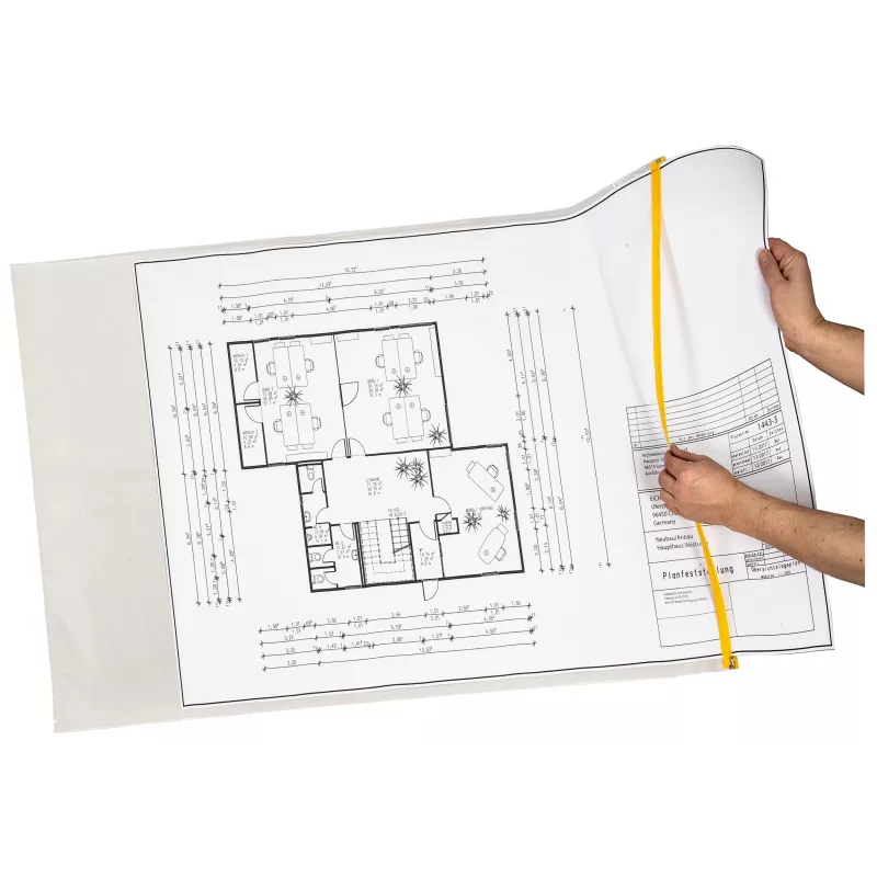 Eichner 5 pochettes de protection pour plans A0, transparentes