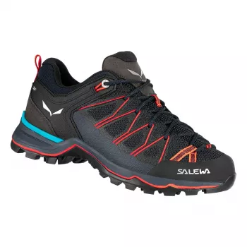 Chaussures d'approche Salewa Mountain Trainer Lite pour femme - Premium Navy/Fluo Coral, taille 38