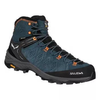 Chaussures SALEWA Alp Trainer 2 Mid GTX Dark Denim Fluo Orange UK 9,5 (EU 44)